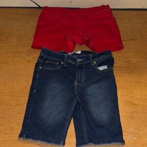 Denim Shorts and Red Bottoms Set